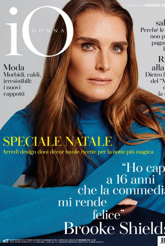 BROOKE SHIELD in Io Donna Del Corriere Della Sera, November 2021
