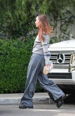 CARA SANTANA Out for Lunch at San Vicente Bungalows in West Hollywood 11/19/2021