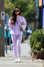 CARA SANTANA Out with Her Dog in West Hollywood 11/04/2021