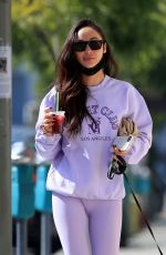 CARA SANTANA Out with Her Dog in West Hollywood 11/04/2021