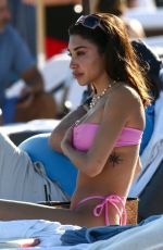CHANTEL JEFFRIES in Bikini at a Beach in Miami 11/27/2021