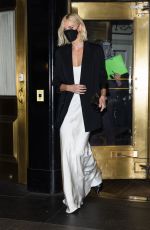 CHARLIZE THERON Leaves Her Hotel in New York 11/18/2021