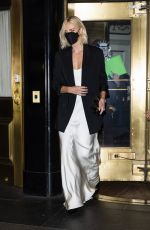 CHARLIZE THERON Leaves Her Hotel in New York 11/18/2021