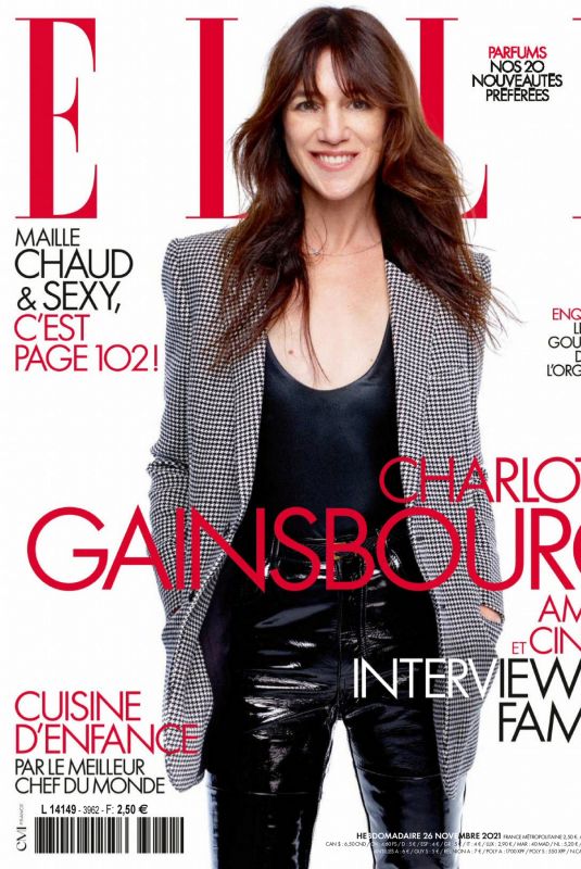 CHARLOTTE GAINSBOURGH in Elle Magazine, France November 2021