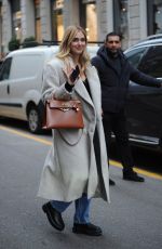 CHIARA FERRAGNI and CHIARA BIASI at Bacaro Restaurant in Milan 11//11/2021