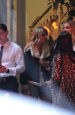 CHIARA FERRAGNI and CHIARA BIASI at Bacaro Restaurant in Milan 11//11/2021