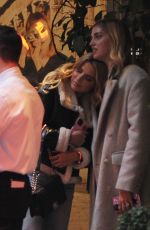 CHIARA FERRAGNI and CHIARA BIASI at Bacaro Restaurant in Milan 11//11/2021