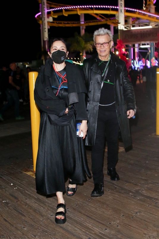 CHINA CHOW and Billy Idol at Paris Hilton and Carter Reum’s Wedding Celebrations at Santa Monica Pier 11/12/2021