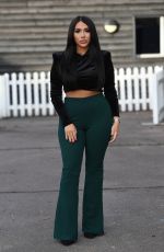CHLOE BROCKETT on the Set of The Only Way is Essex TV Show Christmas Special in Brentwood 11/27/2021