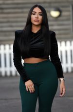 CHLOE BROCKETT on the Set of The Only Way is Essex TV Show Christmas Special in Brentwood 11/27/2021
