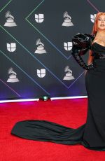 CHRISTINA AGUILERA at 22nd Annual Latin Grammy Awards in Las Vegas 11/18/2021