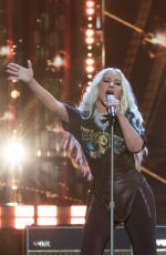 CHRISTINA AGUILERA Performs at Rock and Roll Induction Ceremony Show in Cleveland 10/30/2021