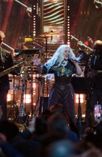 CHRISTINA AGUILERA Performs at Rock and Roll Induction Ceremony Show in Cleveland 10/30/2021