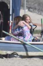 CHRISTINAAPPLEGATE and LINDA CARDELLINI on the Set of Dead To Me in Malibu 11/12/2021