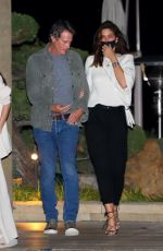 CINDY CRAWFORD and Rande Gerber Out for Dinner at Nobu in Malibu 11/22/2021