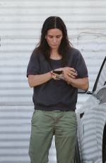 COURTENEY COX and Johnny McDaid at a Flying Lesson on Santa Monica Airport 11/27/2021