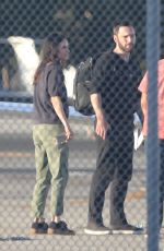COURTENEY COX and Johnny McDaid at a Flying Lesson on Santa Monica Airport 11/27/2021