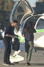 COURTENEY COX and Johnny McDaid at a Flying Lesson on Santa Monica Airport 11/27/2021
