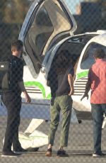 COURTENEY COX and Johnny McDaid at a Flying Lesson on Santa Monica Airport 11/27/2021