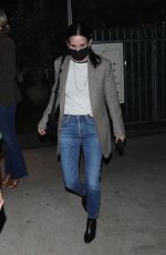 COURTENEY COX Out for Dinner at Giorgio Baldi in Santa Monica 11/04/2021