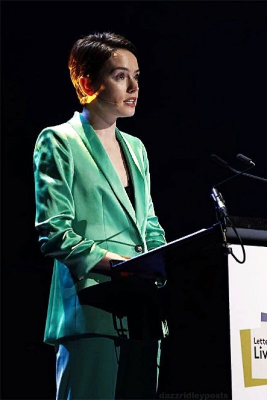 DAISY RIDLEY at Letters Live Event at Royal Albert Hall in London 10/30/2021