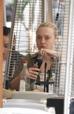 DAKOTA FANNING Out for Lunch in Rome 11/17/2021