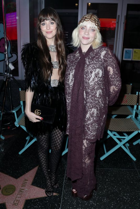 DAKOTA JOHNSON and BILLIE EILISH at Gucci Love Parade Fashion Show in Los Angeles 11/02/2021