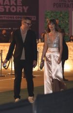 DAKOTA JOHNSON Arrives at 2021 Art+Film Gala in Los Angeles 11/06/2021