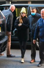 DAKOTA JOHNSON Arrives at Her Hotel in New York 11/29/2021