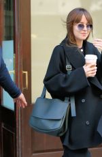 DAKOTA JOHNSON Leaves Her Hotel in New York 11/29/2021