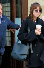 DAKOTA JOHNSON Leaves Her Hotel in New York 11/29/2021