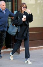 DAKOTA JOHNSON Leaves Her Hotel in New York 11/29/2021