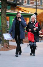 DEBORRA-LEE FURNESS Leaves Bar Pitti in New York 11/28/2021