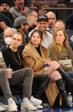 DELENA GOMEZ and CARA DELEVINGNE at Orlando Magic vs. New York Knicks Game in New York 11/17/2021