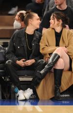 DELENA GOMEZ and CARA DELEVINGNE at Orlando Magic vs. New York Knicks Game in New York 11/17/2021