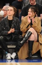 DELENA GOMEZ and CARA DELEVINGNE at Orlando Magic vs. New York Knicks Game in New York 11/17/2021