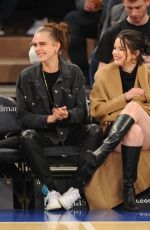 DELENA GOMEZ and CARA DELEVINGNE at Orlando Magic vs. New York Knicks Game in New York 11/17/2021