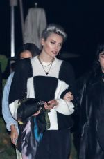 DEMI LOVATO with a Friend at Nobu in Malibu 11/05/2021
