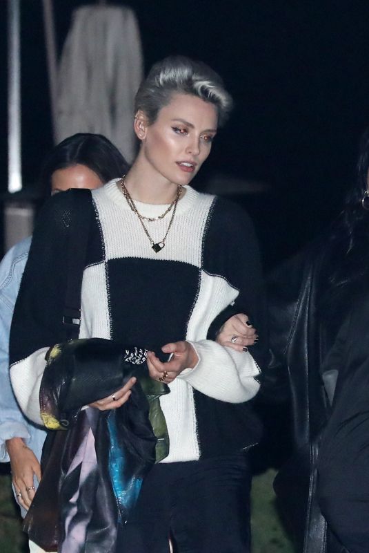 DEMI LOVATO with a Friend at Nobu in Malibu 11/05/2021