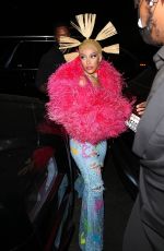DOJA CAT Arrives at a Halloween Party at Highlight Room in Hollywood 10/31/2021