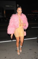 DRAYA MICHELE Out for Dinner at The Nice Guy in West Hollywood11/05/2021