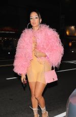 DRAYA MICHELE Out for Dinner at The Nice Guy in West Hollywood11/05/2021