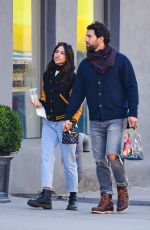 EIZA GONZALEZ Out with Her Boyfriend in New York 11/08/2021