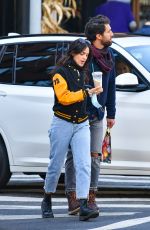 EIZA GONZALEZ Out with Her Boyfriend in New York 11/08/2021