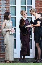 ELIZABETH DEBICKI on the Set of The Crown in London 11/06/2021