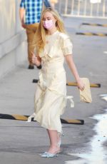 ELLE FANNING Arrives at Jimmy Kimmel Live in Los Angeles 11/15/22021