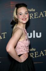 ELLE FANNING at The Great Premiere in Los Angeles 11/14/2021