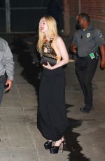 ELLE FANNING Leaves Jimmy Kimmel Live! in Hollywod 11/15/2021