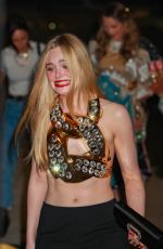 ELLE FANNING Leaves Jimmy Kimmel Live! in Hollywod 11/15/2021