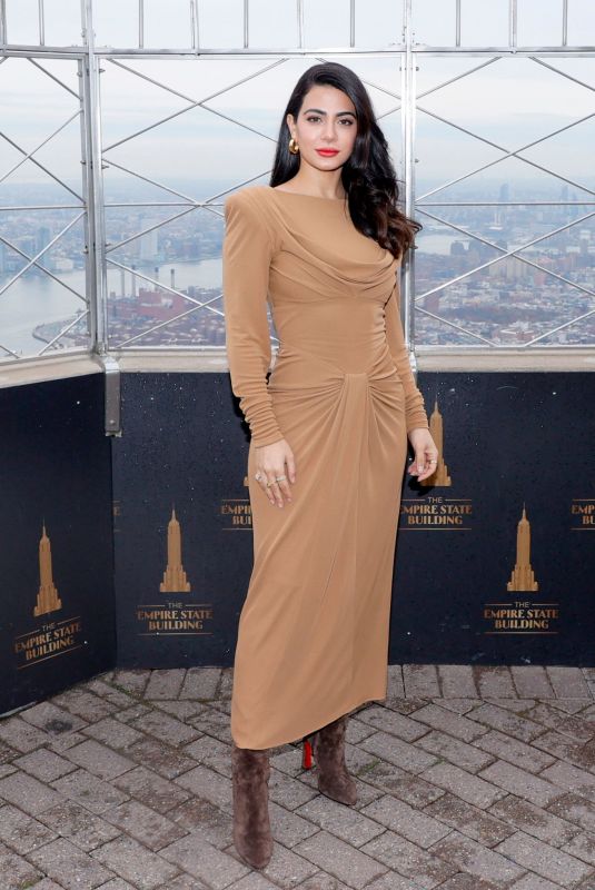 EMERAUDE TOUBIA at Empire State Building in New York 11/22/2021